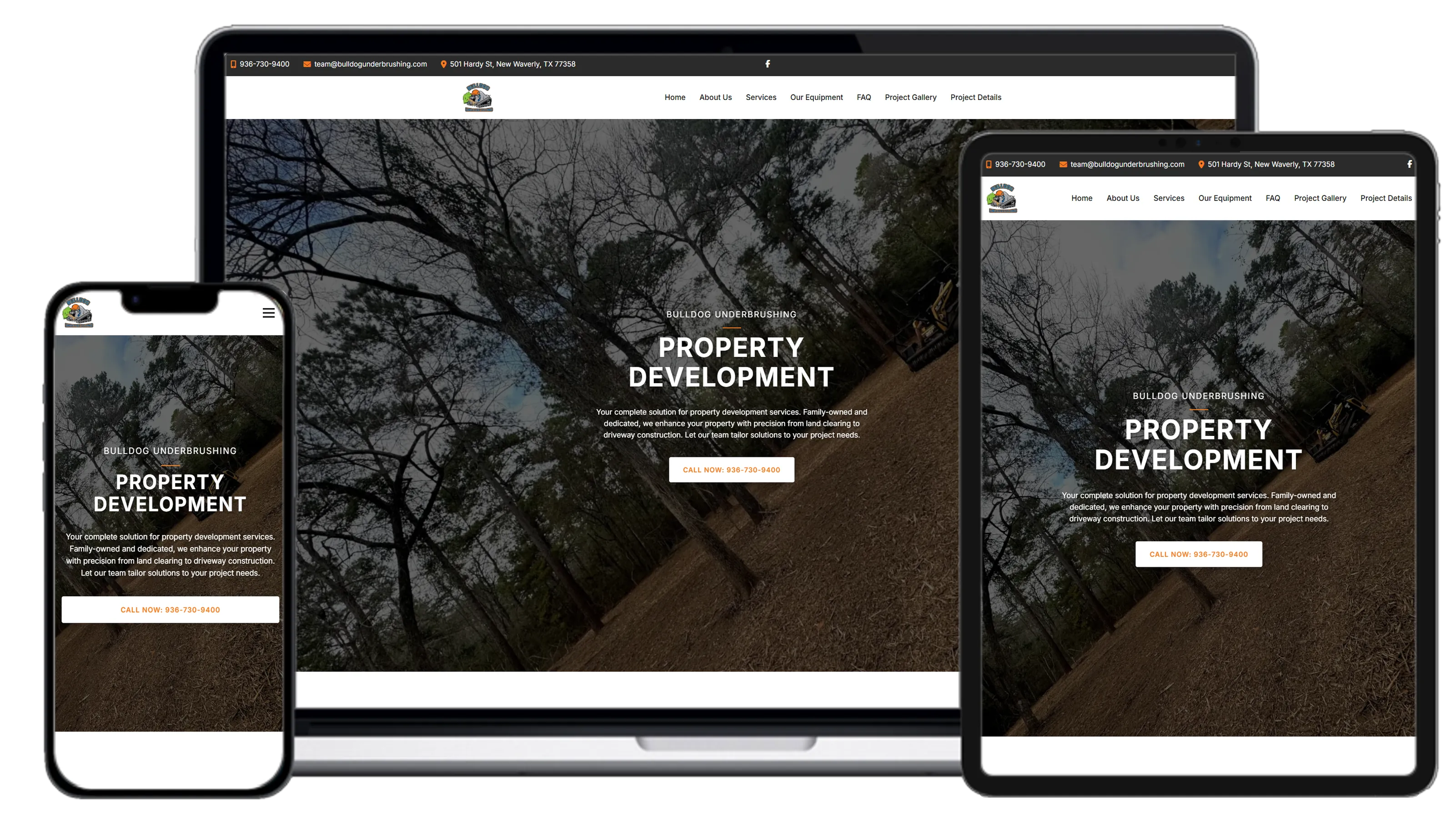 Land clearing and brush removal website with 137 #1 rankings - forestry services