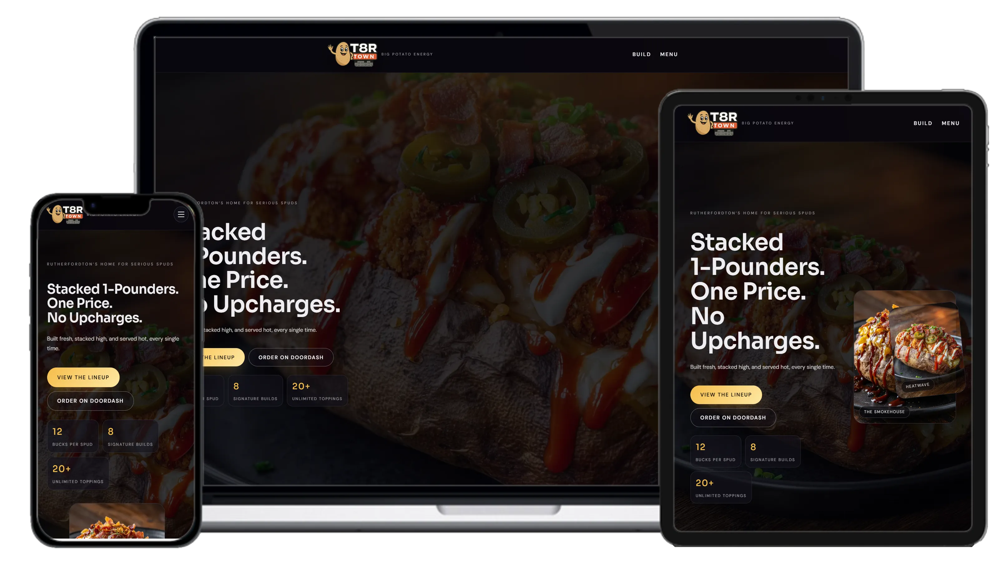 Ghost kitchen website with 99 PSI score - restaurant revenue expansion platform